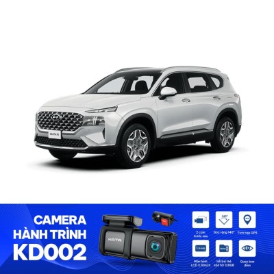 Cách lắp camera hành trình trước và sau cho Hyundai SantaFe 2021 | KATA - KD002